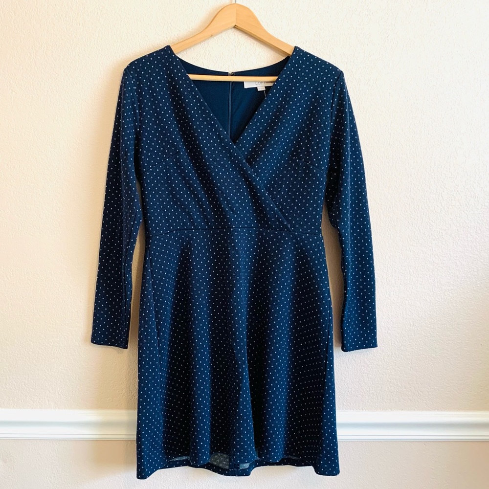 New! Petite LOFT Long Sleeved Faux Wrap Dresses! 8 Petite + 6 Petite